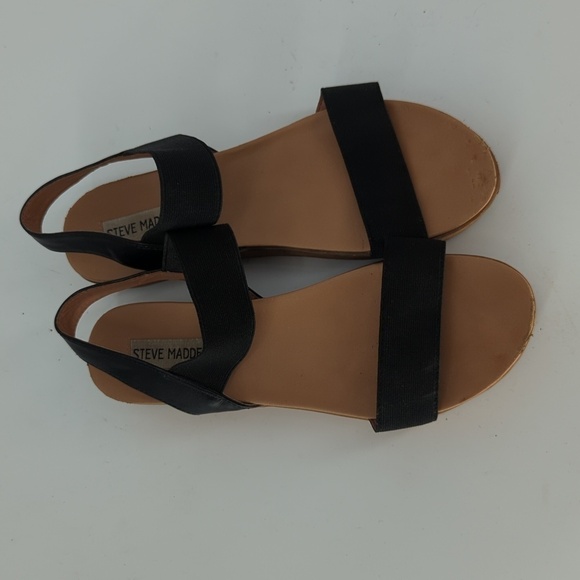 Steve Madden Agile Platform Strappy Sandals Black Brown 8.5 summer casual - Picture 4 of 9